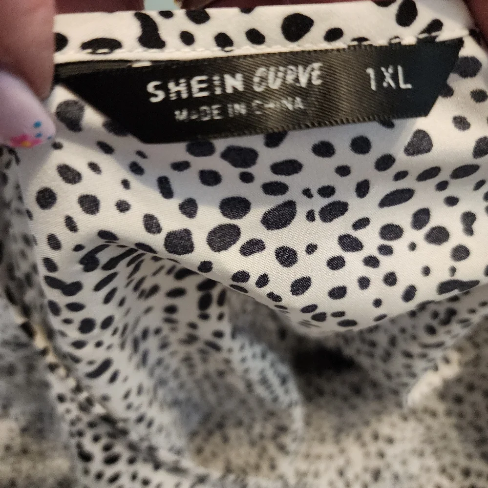SHEIN Women's Black and White Polka Dot Dress - Picture 11 of 13